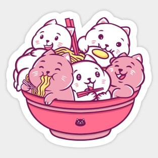 Ramen cat Sticker